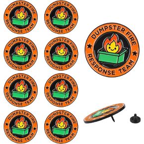 Dumpster Fire Response Team Pin - 10PCS Dumpster Fire Pin Set for Jackets | Backpacks | Hats - Funny Enamel Pins for Team Gifts, Office Parties - Office Humor Badge for Coworkers, Friends in Saudi Arabia