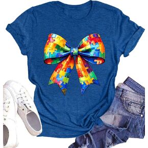 Autism Awareness Shirt Womens Autism Acceptance Shirt Be Kind Inspirational Shirt Autism Support Gift Tee Tops in Kuwait