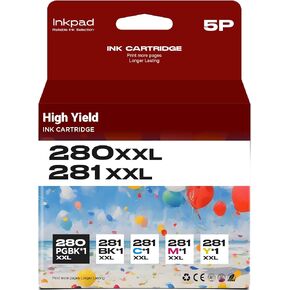 Compatible with LC501XL Ink Cartridges LC-501 XL 501 XL Ink Cartridges Work for Brother MFC-J1360DW, MFC-J1410DW, MFC-J1260DW Printer High Yield 5-Pack in Kuwait