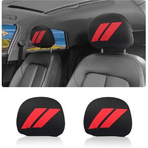 قطعتان من غطاء مسند رأس السيارة من البوليستر الناعم، أغطية مسند رأس أنيقة للسيارات كحماية وتزيين لمساند الرأس، غطاء مسند رأس عالمي لملحقات السيارة الداخلية in Kuwait