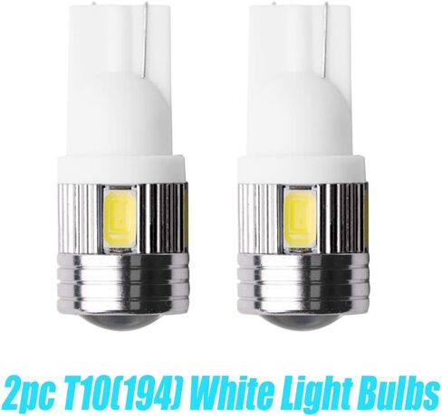 2Pc T10 (194) 6SMD Super White 6000k Backup/Reverse Light Compatible for 2012-2017 Volkswagen Passat in Kuwait