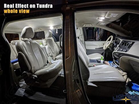 16 قطعة مجموعة إضاءة داخلية LED بيضاء فائقة السطوع لسيارة Toyota Sienna 2011 2012 2013 2014 2015 2016 2017 2018 2019 2020 2021 + أضواء لوحة الترخيص وأداة التثبيت in Saudi Arabia
