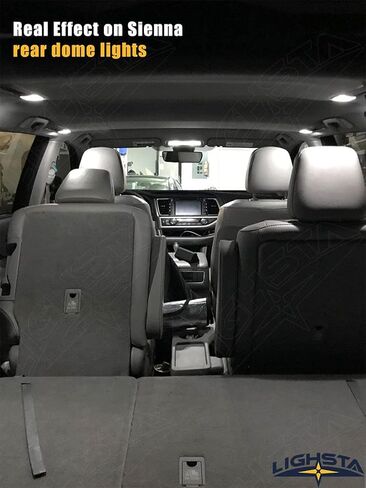 16 قطعة مجموعة إضاءة داخلية LED بيضاء فائقة السطوع لسيارة Toyota Sienna 2011 2012 2013 2014 2015 2016 2017 2018 2019 2020 2021 + أضواء لوحة الترخيص وأداة التثبيت in Saudi Arabia