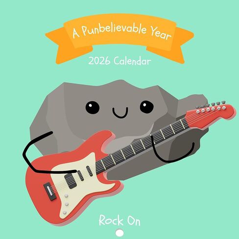 A Punbelievable Year 2026 Puns Wall Calendar | Monthly Humor with Vibrant Illustrations | Funny Joke Calendar 2026 for Home & Office | Pun Intended Calendar 2026 12" x 24" (Opened) in Saudi Arabia