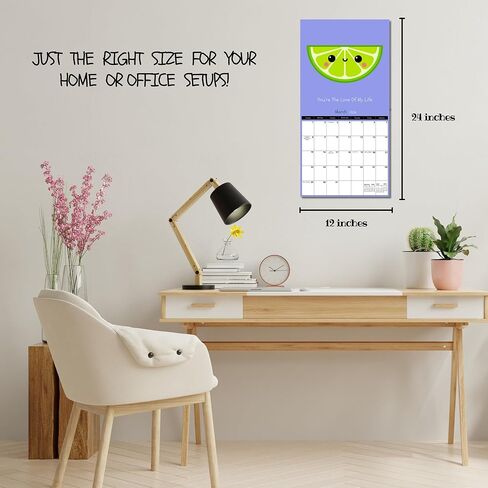 A Punbelievable Year 2026 Puns Wall Calendar | Monthly Humor with Vibrant Illustrations | Funny Joke Calendar 2026 for Home & Office | Pun Intended Calendar 2026 12" x 24" (Opened) in Saudi Arabia