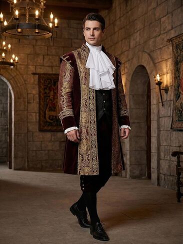 الفيكتوري المستعمرة Jabot طوق القرون الوسطى عصر النهضة الشيفون انفصال طوق هالوين زي التبعي in Kuwait