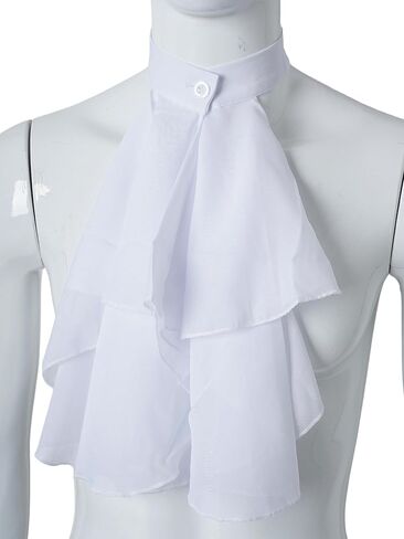 الفيكتوري المستعمرة Jabot طوق القرون الوسطى عصر النهضة الشيفون انفصال طوق هالوين زي التبعي in Kuwait