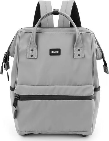 himawari 15.6" Laptop Backpack with USB Port - Waterproof Anti-Theft Nylon Bag for College, Travel & Commute for men & women (Gray, Large) in Kuwait