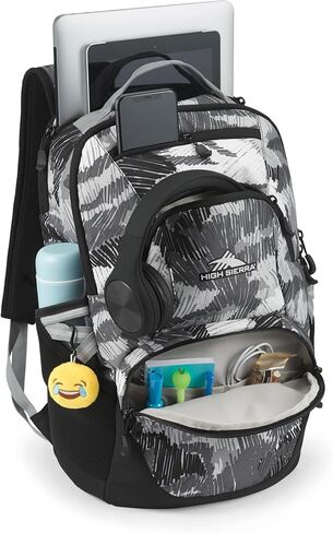 حقيبة ظهر High Sierra Swoop مع جيب للكمبيوتر المحمول مقاس 17 بوصة، مموهة in Kuwait