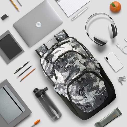 حقيبة ظهر High Sierra Swoop مع جيب للكمبيوتر المحمول مقاس 17 بوصة، مموهة in Kuwait