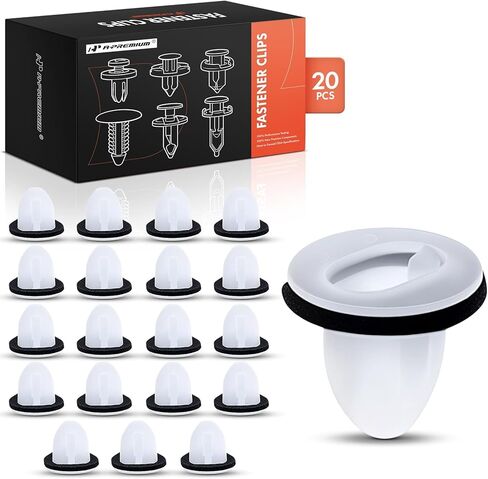 A-Premium 20-Pack نايلون خلفي مزيج الذيل دليل الضوء مع السداده سيارة التجنيب السحابة دفع دبوس كليب متوافق مع تويوتا كامري RAV4 كورولا تاكوما هايلاندر تندرا سيينا 4Runner ياريس لكزس in Kuwait