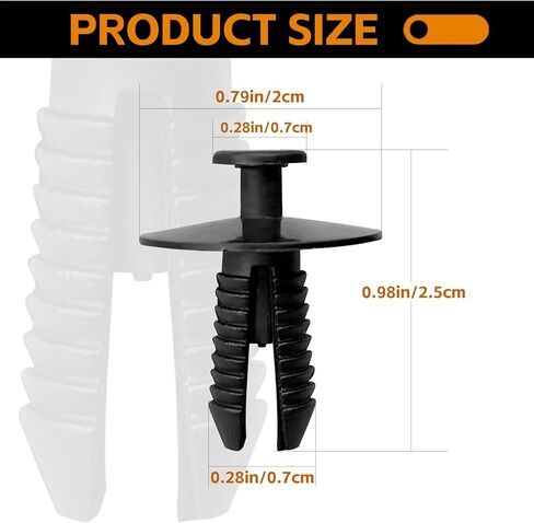 50PCS Bumper Trim Retainer Clips Push-Type Wheelhouse Retainer Clip Rivet Fender Liner Retainer Clip 51118174185 Compatible with BM 3 5 7 Series in Kuwait
