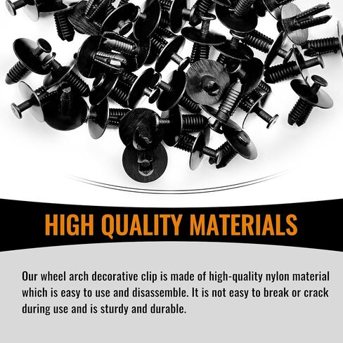 50PCS Bumper Trim Retainer Clips Push-Type Wheelhouse Retainer Clip Rivet Fender Liner Retainer Clip 51118174185 Compatible with BM 3 5 7 Series in Kuwait