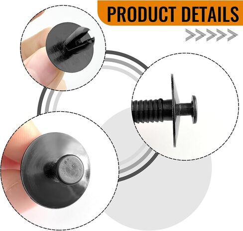 50PCS Bumper Trim Retainer Clips Push-Type Wheelhouse Retainer Clip Rivet Fender Liner Retainer Clip 51118174185 Compatible with BM 3 5 7 Series in Kuwait