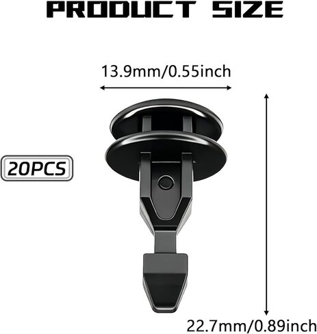 Engine Cover Retainer Clip Replacement 91547TZ5A02 for Honda Odyssey Passport Pilot Ridgeline Acura MDX RDX TLX, Engine Hood Bulkhead Cover Striker Fixing Push Pin Clip Rivet Fastener（20PCS） in Saudi Arabia
