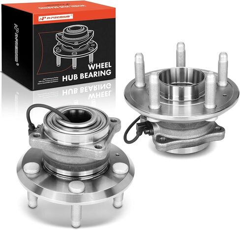 A-Premium 2 x Rear Wheel Bearing and Hub Assembly with ABS & 5-Lug Compatible with Chevrolet Equinox 2010-2017, GMC Terrain 2010-2017 in Saudi Arabia