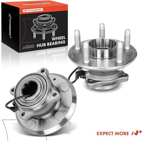 A-Premium 2 x Rear Wheel Bearing and Hub Assembly with ABS & 5-Lug Compatible with Chevrolet Equinox 2010-2017, GMC Terrain 2010-2017 in Saudi Arabia