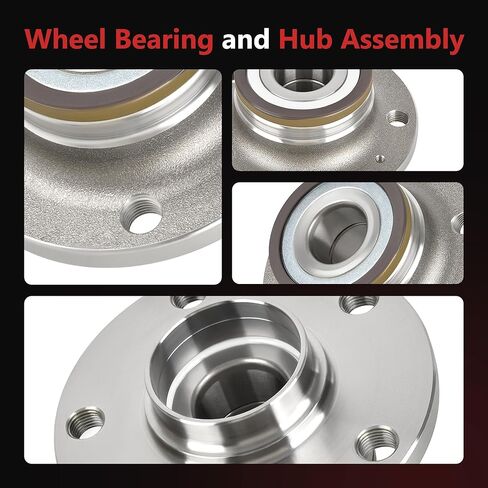 HYR 512319 قطعتان من مجموعة محور العجلة الخلفية تناسب Audi Q3 TT، تناسب Volkswagen Arteon Beetle CC Eos Golf GTI Jetta Passat Passat CC Tiguan Limited، 5 العروات مع ABS in Kuwait