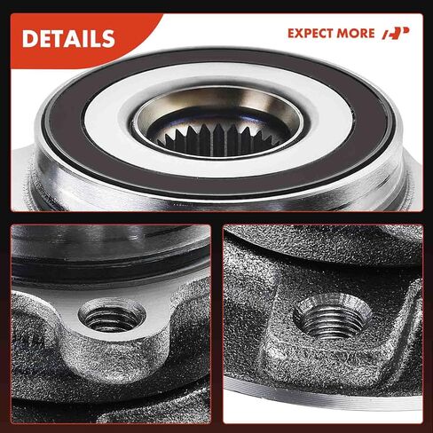A-Premium Rear Wheel Bearing and Hub Assembly Compatible with Jeep Compass 2017-2022, Renegade 2015-2018 & 2020-2021, Fiat 500X 2016-2018, FWD Only in Saudi Arabia