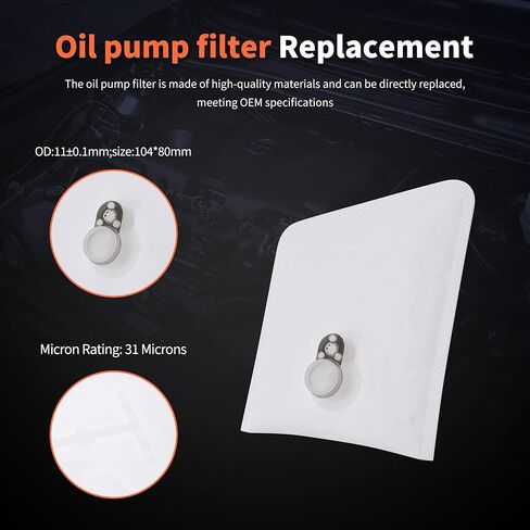 HiSport 2 Pack 125-190 مصفاة مضخة جورب فلتر الوقود - متوافقة مع Walbro 450LPH 525LPH 535LPH F90000262 F90000267 F90000274 GSS341 GSS342 E85 in Saudi Arabia