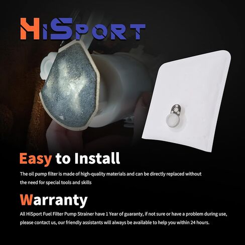 HiSport 2 Pack 125-190 مصفاة مضخة جورب فلتر الوقود - متوافقة مع Walbro 450LPH 525LPH 535LPH F90000262 F90000267 F90000274 GSS341 GSS342 E85 in Saudi Arabia