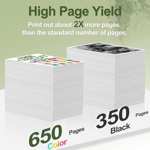 61XL Ink Cartridge Combo Pack Black Color Replacement for HP 61 Ink for HP Ink 61 XL HP61 HP61XL Work with Envy 4500 5530 4630 4502 2540 4635 4632 1510 1512 1000 1010 4501 3510 3050 5535 2542 Printer in Kuwait