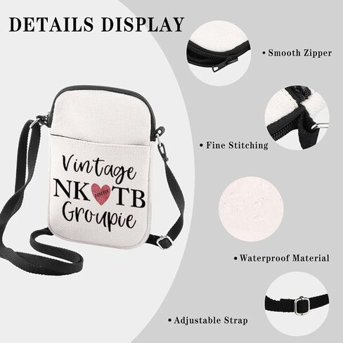 Boy Group Gift Music Band Fan Gift Vintage Groupie Crossbody Bag Celebrity Present for Music Lovers in Saudi Arabia
