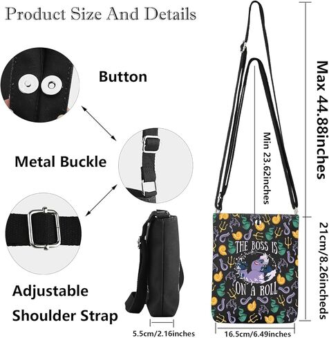G2TUP Sea Witch Crossbody Bag The Sea Witches Gift Villains Witch Gifts The Boss Is On A Roll Shoulder Bag in Saudi Arabia
