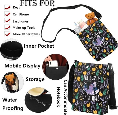 G2TUP Sea Witch Crossbody Bag The Sea Witches Gift Villains Witch Gifts The Boss Is On A Roll Shoulder Bag in Saudi Arabia