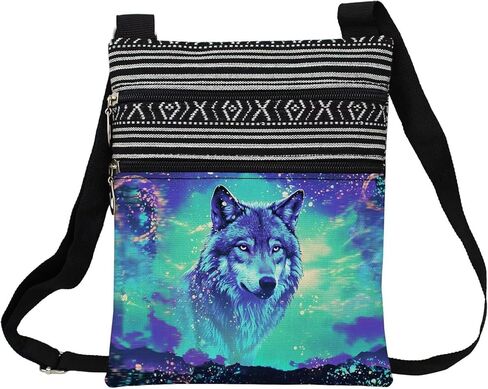 Wolf Pattern Crossbody Bag for Women in Saudi Arabia