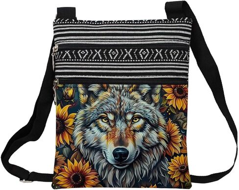 Wolf Pattern Crossbody Bag for Women in Saudi Arabia