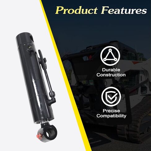 FZJDSD 7212595 Hydraulic Grapple Cylinder Compatible with T650 S650 S630 S750 T770 T630 Skid Steer Loader Bobcat Heavy Duty Loader, Black in Saudi Arabia