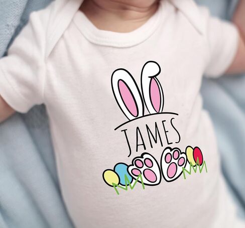 تي شيرتات أرنب مخصصة، قمصان أرنب عيد الفصح مخصصة للأم والأطفال، طفل، تي شيرت مطبوع عليه بيض عيد الفصح الباستيل للأطفال، قمصان للأطفال الصغار، تي شيرتات كاجوال بأكمام قصيرة، مطابقة لعيد الفصح العائلي in Kuwait