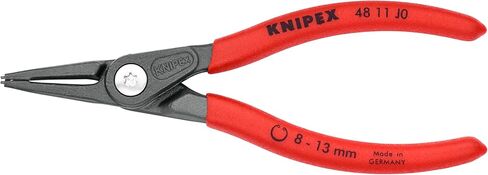 KNIPEX - 48 11 J0 Tools - Precision Circlip Pliers, Internal, Straight, 5/16"-1/2" Bore Dia. (4811J0) in Saudi Arabia