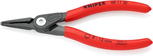KNIPEX - 48 11 J0 Tools - Precision Circlip Pliers, Internal, Straight, 5/16"-1/2" Bore Dia. (4811J0) in Saudi Arabia