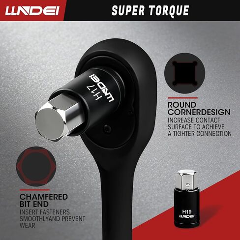 33PCS Hex Bit Socket Set 1/4", 3/8", & 1/2" Drive, Allen SAE & Metric Socket Set, 5/64-Inch to 3/4-Inch, 2mm to 19mm With Case in Kuwait