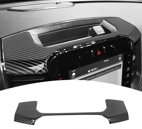 for RAM TRX Center Dash Storage Tray Trim Cover Carbon Fiber for Dodge RAM TRX 2018+ ABS Interior Accessories in Saudi Arabia