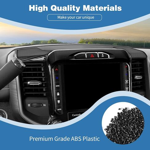 for RAM TRX Center Dash Storage Tray Trim Cover Carbon Fiber for Dodge RAM TRX 2018+ ABS Interior Accessories in Saudi Arabia