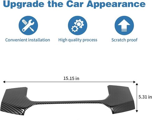 for RAM TRX Center Dash Storage Tray Trim Cover Carbon Fiber for Dodge RAM TRX 2018+ ABS Interior Accessories in Saudi Arabia