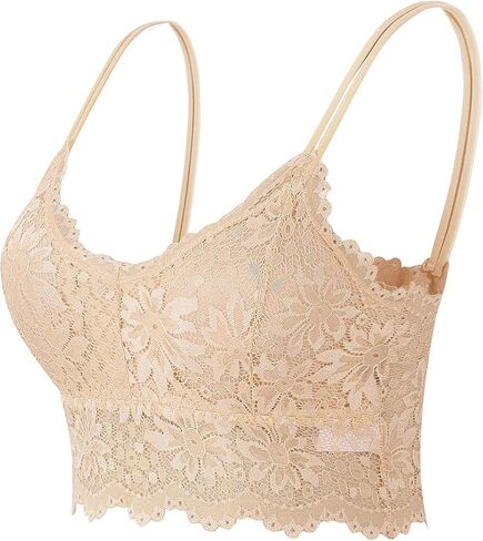 Women Lace Bralettes Padded Soft No Underwire Bra in Saudi Arabia