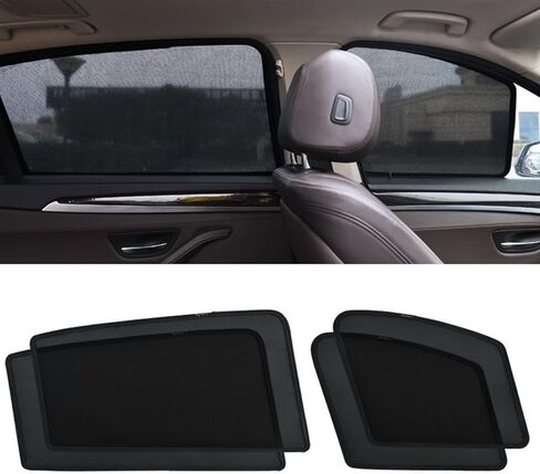 Car Window Sun Shade for Porsche Panamera 4 2014-2024,Magnetic Car Side Window Sunshade Blocks Harmful UV Rays and for Privacy,A/2 Front-Window in Saudi Arabia