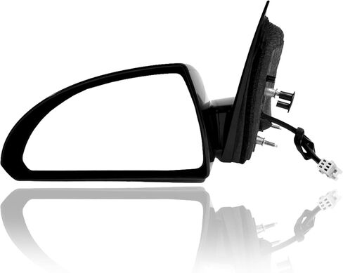 PM Auto Left Driver Side Power Non-Folding View Mirror Chrome/Flat Black Smooth 6H3P For 2014-2016 Chevrolet Impala Limited in Saudi Arabia