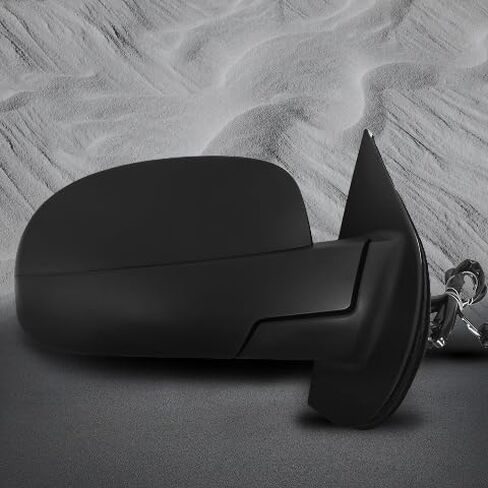 PM Auto Left Driver Side Power Heated Foldaway View Mirror Chrome/Flat Black Textured 10H5P For 2007-2014 Chevrolet Suburban 1500 in Saudi Arabia