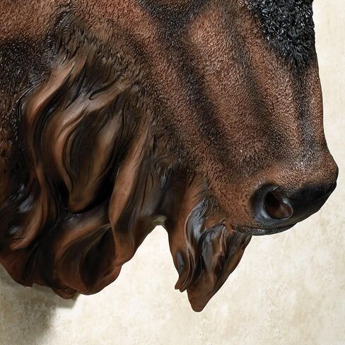 Touch of Class Buffalo Head Wall Art Brown in Saudi Arabia