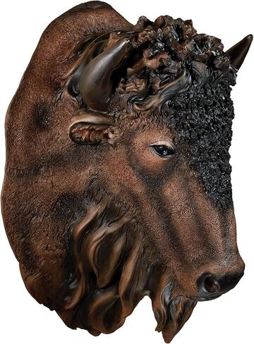 Touch of Class Buffalo Head Wall Art Brown in Saudi Arabia