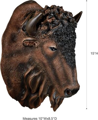 Touch of Class Buffalo Head Wall Art Brown in Saudi Arabia
