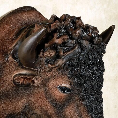 Touch of Class Buffalo Head Wall Art Brown in Saudi Arabia