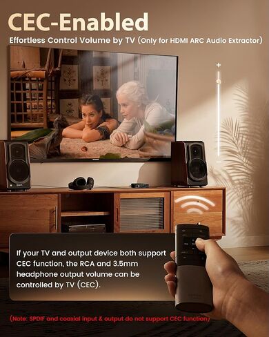 avedio links 4K HDMI Audio Extractor Splitter، 1080P HDMI إلى HDMI Audio Converter + Toslink SPDIF البصري + L/R صوت تناظري ستيريو، محول صوت HDMI لعصا النار، مشغل بلو راي (4K 30 هرتز أخضر) in Kuwait