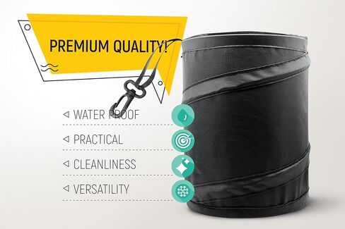 Mavoro 1 Pack, 1 Gallon Car Trash Can | Waterproof Collapsible Pop-Up Car Bin (1 Pack, 1 gal) in Saudi Arabia