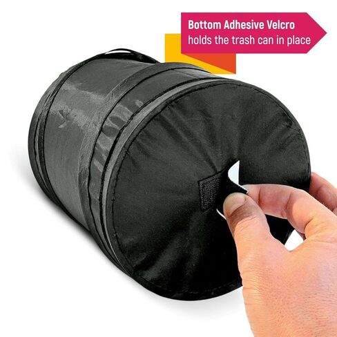Mavoro 1 Pack, 1 Gallon Car Trash Can | Waterproof Collapsible Pop-Up Car Bin (1 Pack, 1 gal) in Saudi Arabia